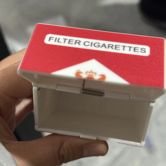 Funny Creative Cigarette Toy Case with Bubble Liquid Metal Smoking Stem Machine Outdoor Portable for Party/Small Gift